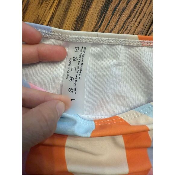 Retro swirl high waist bikini set size Large - Picture 4 of 4